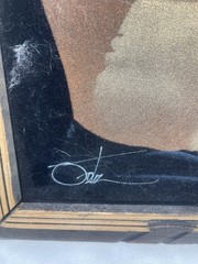 Vintage Bruce Lee Black Velvet Painting Numb Chucks Make Offer