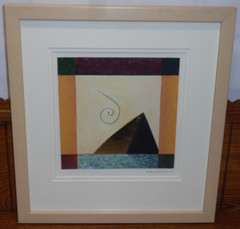Framed Gouache & Metal Painting – „My Egypt“ – Leonard Ragouzeos