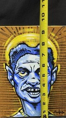 Auks One (Thomas Lucero) Graffiti Original Painting Signed! VTG Street Art 9 x 7