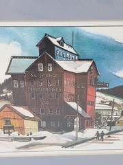 Jennifer Scharp 1974 Watercolor The Silver King Mill And Mine in Park City