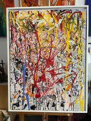 Abstract Art Acrylic Modern Painting Original Painting Dripping 60x80cm Picture