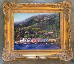 Sea to Skye, Original Oil Painting, Gold Frame, by Van Ness