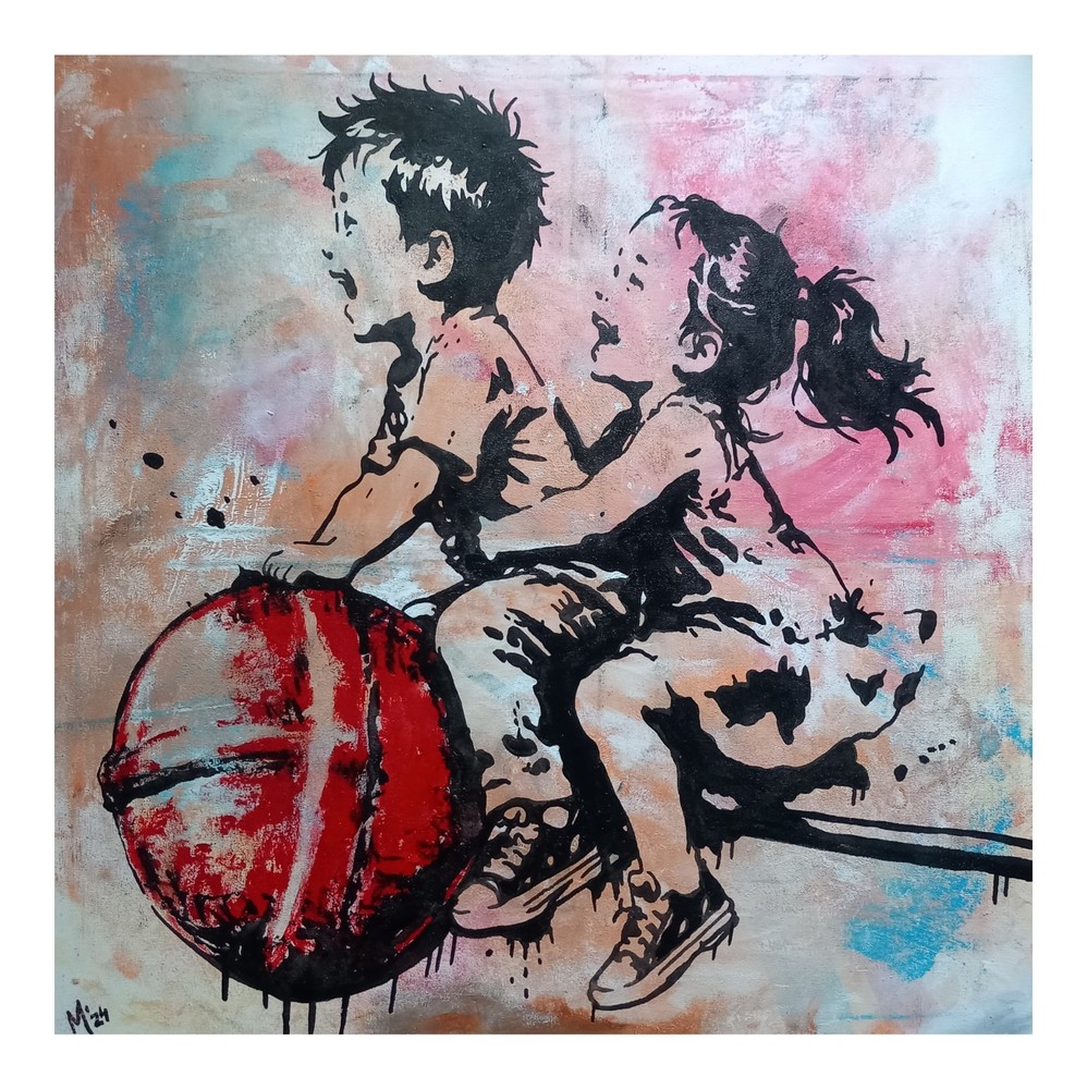 Original Painting Unique Signed Abstract Modern Art Painting Picture Art Banksy