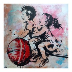 Original Painting Unique Signed Abstract Modern Art Painting Picture Art Banksy
