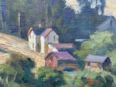 Jim Lamb oil painting Hillside Farm near Point Reyes California