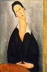 Excellent Oil painting amedeo modigliani – Portrait of a Polish Woman on canvas