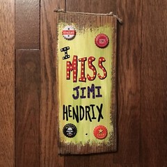 Willard J Folk Art – I Miss Jimi Hendrix – Outsider Folk Art