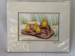 🐥Chicks In Thongs 🐥Signed Print Cute Farmhouse Don McMahon Art