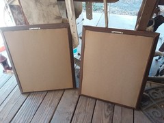 2 Vintage Framed Paintings Beach Ocean Art Decor Collect Landscape Coast Water