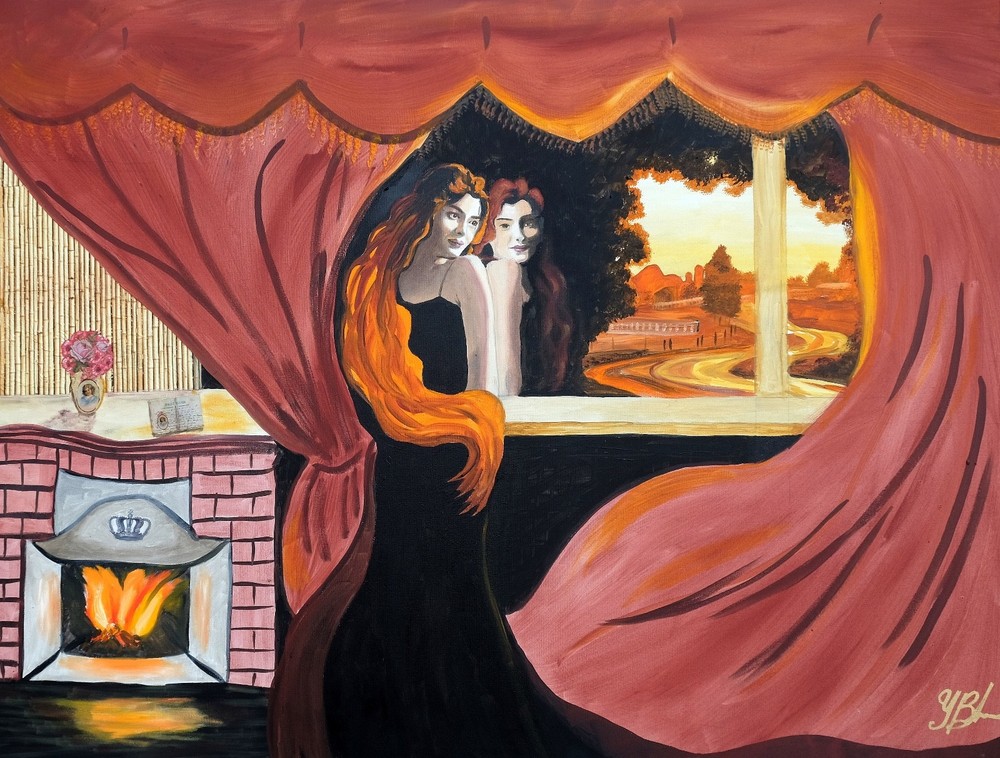 Art, Painting, „Reflection“ – Giclee on Canvas 22″ x 30″ Yelena Berzon