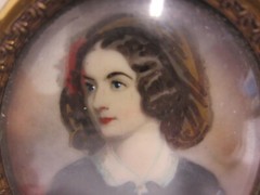 MINIATURE – Portrait of Women – circa 1920 – Gouache/Iv. – LOLA MONTEZ n. „J.Stieler“