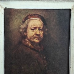 Reproduction Self Portrait Age of 63 Dutch artist Rembrandt van Rijn 16 x 14″