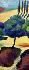 “Cyprus Gardens “ Original Oil Painting Landscape Signed Artist Diane F Barbee