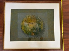 Pair of Contemporary Oil on Paper Gourd Still Life Paintings, Signed „GW“, 2006