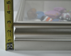 Unique Original Stone Art Hand Painted Scene of Children Playing by Leean Framed