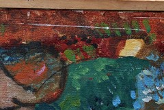 Louis Pohl Sex Appeal Akt Woman Oil Painting on Canvas Signed Danish Art