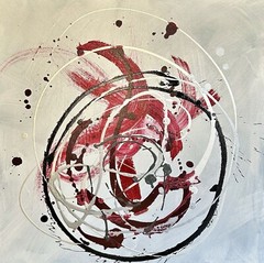 Abstract Acrylic Painting on Canvas – 24×24 Inches – Modern Unframed Art