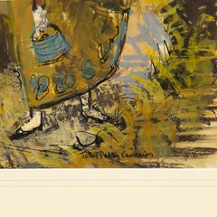 John Paddy Carstairs (1916-1970) – Framed Gouache, Strolling the Towpath