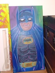 Neon Batman Painting