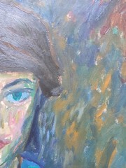 Portrait of Antonina. Artist M. Ya. Koshel.
