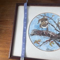 Original Framed Oil on Paper Paintings Signed Nature Birds Wildlife Set Of Two