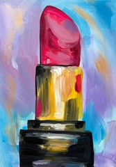 MODERN LIPSTICK LADY’S NIGHT OUT 16×12 ORIGINAL CONTEMPORARY EXPRESSIONISM ART
