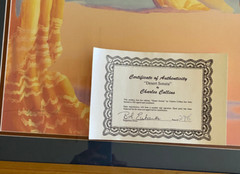 Southwest Art Charles Collins „Desert Sonata“ Signed Numbered Print 27″X33″ COA