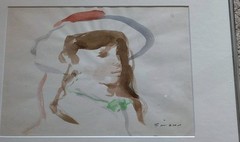ANDRE GISSON (1921-2003) AMERICAN WATERCOLOR PAINTING SIGNED ORIGINAL ∆ 13 X 16