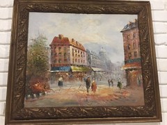 Paris  Oil Painting By Rogers  30×26 Size Frame