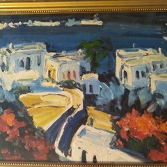 Framed Hand Painted Oil Painting,, 12×16″