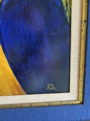 Original Oil Painting Artwork of Navy Capt. John Paul Jones Signed by Geńe Burke