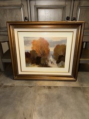 CLARENCE ATTRIDGE, LISTED SAN DIEGO CALIFORNIA Autumn View IMPRESSIONIST