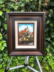 EUGENE SCHMIDT Original MODERN GERMAN LANDSCAPE BERGHEIM BLACK FOREST Ruhr River