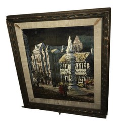 Queens Square Claudia Forbes Woodgate Painting With Flaws Please See Pics