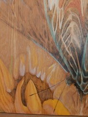 Louise Forbes Original Painting Oil On Wood „Butterfly“ California MCM Art 18×22