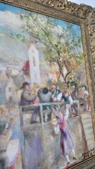 Oil painting „Erhard Amadeus Dier“ (1893-1969) Vienna peasant dance 95x75cm 1930-40s