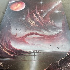 Original Sci-fi Space Art – Spray Paint On Canvas- 16x20in. – 2025