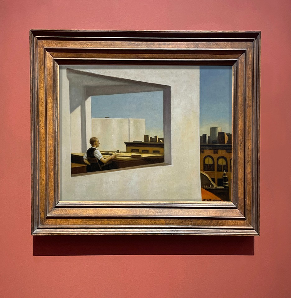Edward Hopper painting – Man in Office