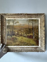 WILLIE STEPHENSON ANTIQUE PLEIN AIR LANDSCAPE OIL PAINTING OLD VINTAGE 1939