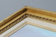 Nicole Rousseau-Grolee “Bruyeres Bruyeres” Oil painting Framed 6.5in x 15.3in
