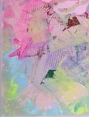 Original abstract acrylic paintings Hot pink Creative impasto painting on canvas