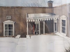 Morris Conrad Ripple Original Painting Santa Fe Art Home Vivian Vance Americana