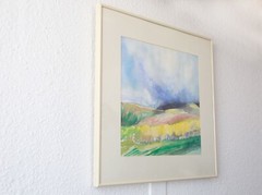 VTG Nancy Sloan signed 1993 fine art California landscape watercolor painting