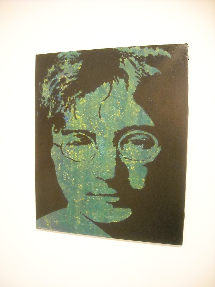 John Lennon the Beatles FOLK POP ART Chris P Jones