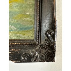 Vintage Nautical Sailing Ship Painting Framed Maritime Coastal Decor