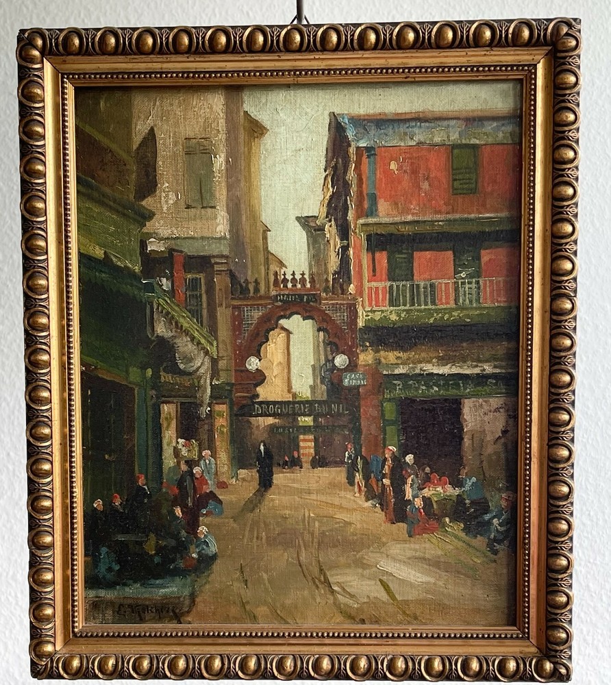 Monogramist Bazaar Egypt Cairo Cairo Morocco Melchers Bazaar Egypt Orient