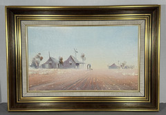 Robert Kerr Blackall Morning Oil Painting Queensland Outback Landscape 1980s
