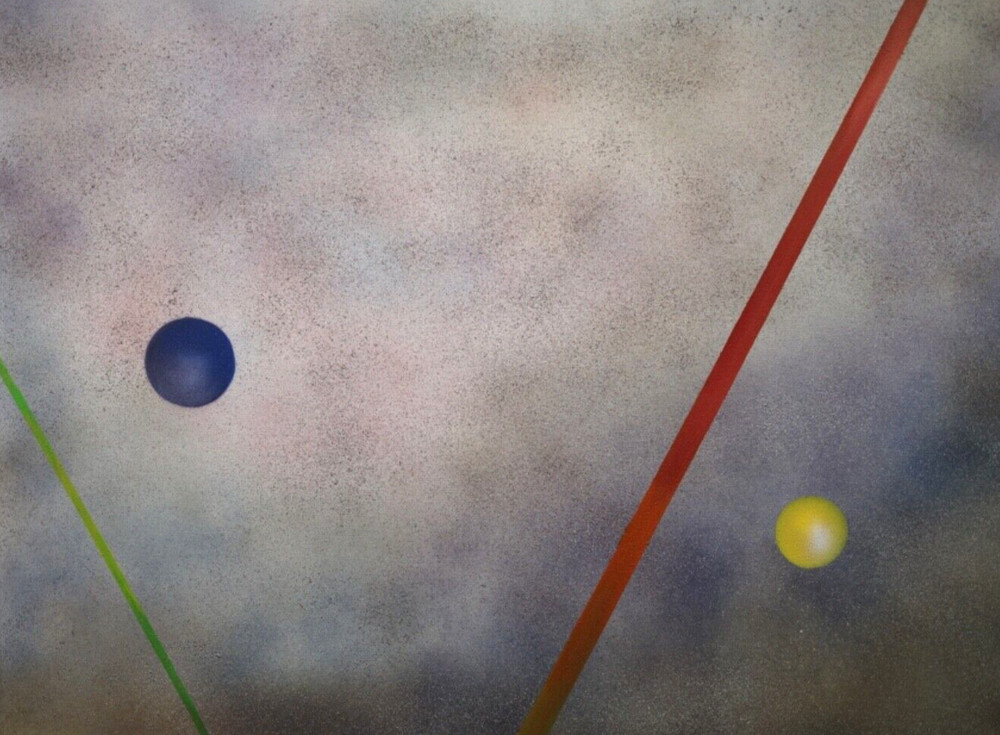 Original von Wening Art Acrylic Abstract on canvas 36″ x 48″x .5 one of a kind
