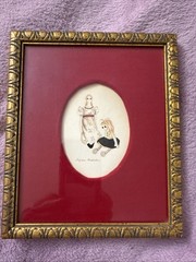Vintage Country Americana Aesthetic Original Watercolor by Lynn Kaiser. 1970s.