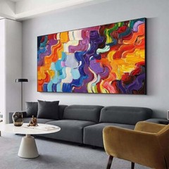 Hand Painted Oil Painting On Canvas Abstract Wall Art Home Decor Modern X282